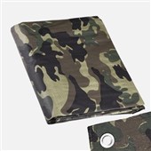 DEN BRAVEN Zakrývací plachta s kovovými oky MASKOVACÍ 4*5m